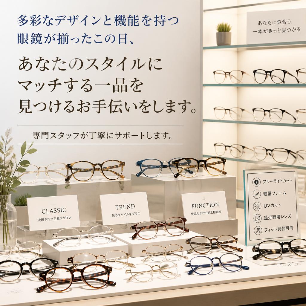 特別な眼鏡を見つける